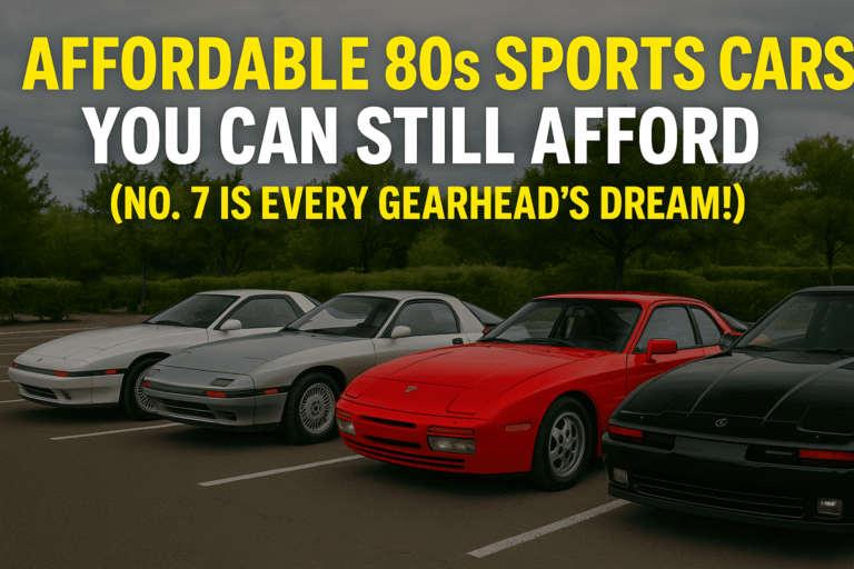 Affordable 80s sports cars