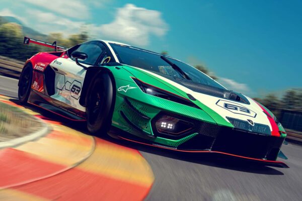 Her new car in Lamborghini is racing