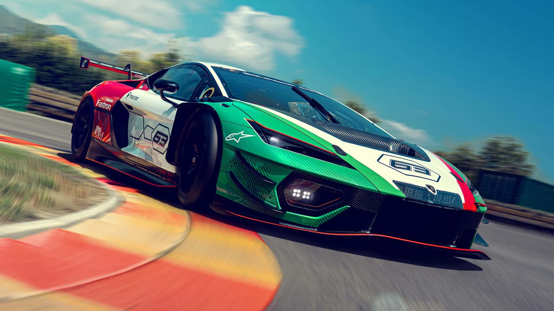 Her new car in Lamborghini is racing