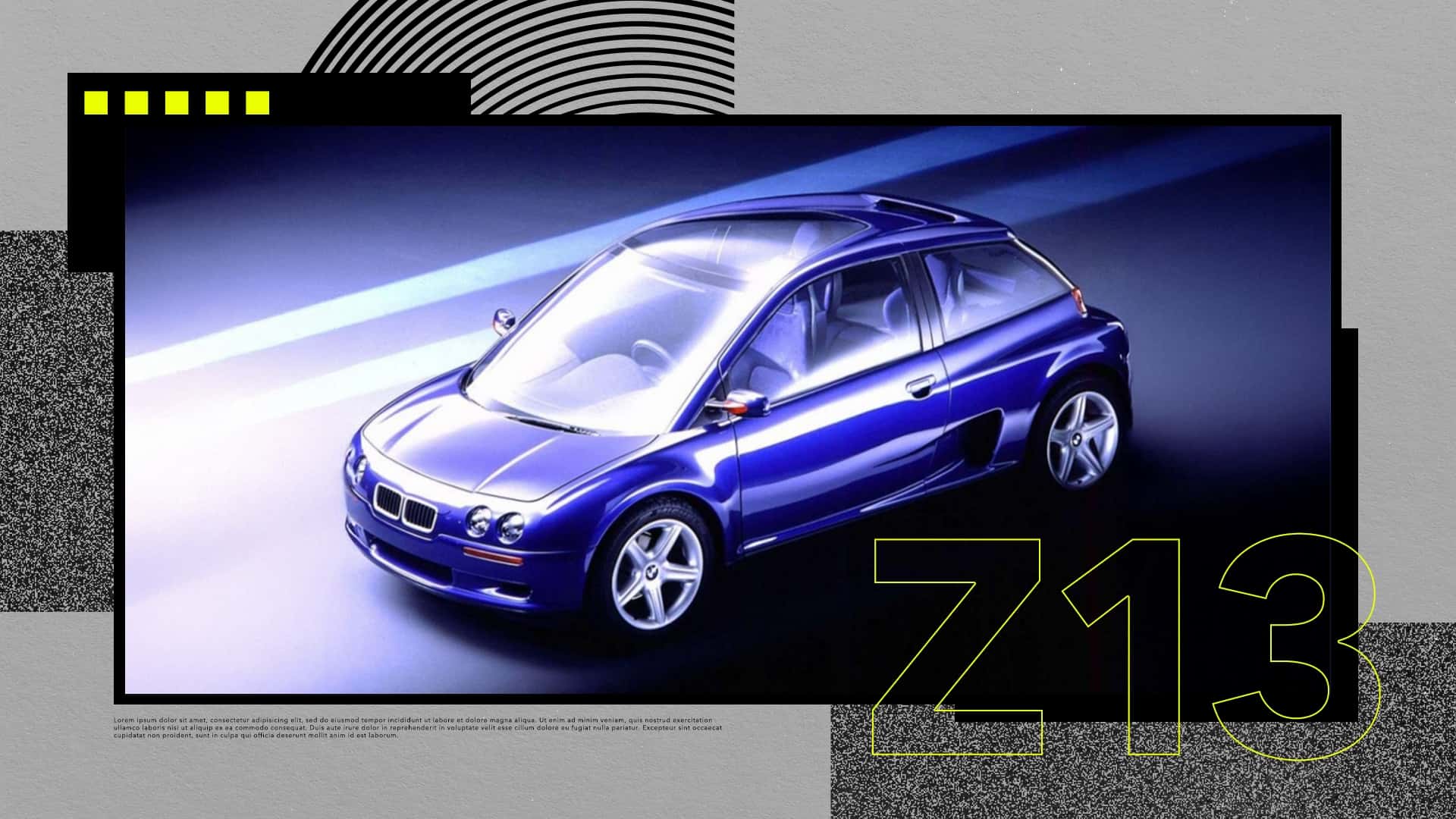 Remember when BMW is built a medium -engine hatchback?