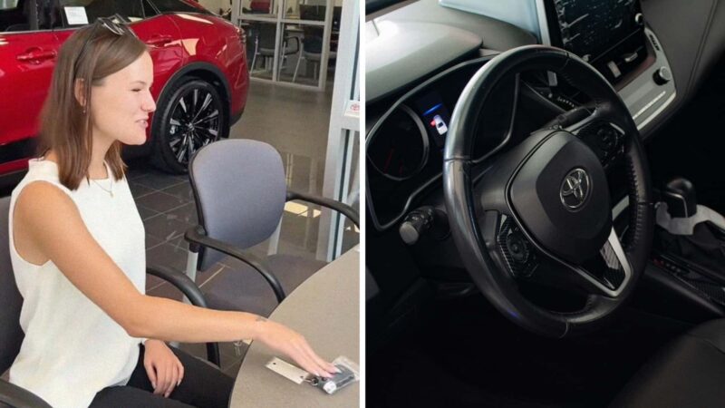 It helps the merchant after a woman’s friend makes her return Toyota