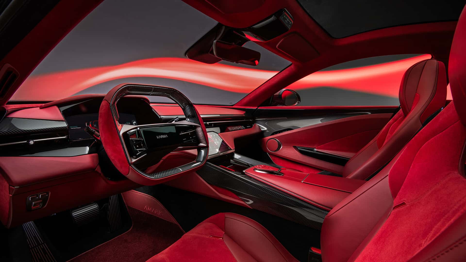 The new coupe in Karma has more screens than seats