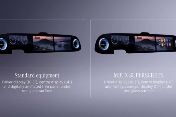 The Mercedes -Benz GLC base has a third screen that you cannot touch